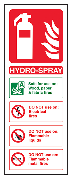 Hydro Spray Fire Extinguisher