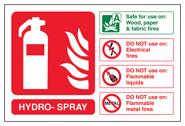 Hydro Spray Fire Extinguisher Landscape