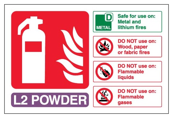 L2 Powder Fire Extinguisher Landscape