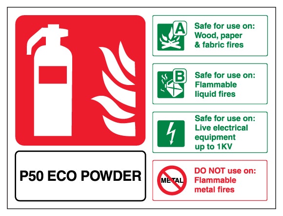 P50 Eco Powder Extinguisher Landscape