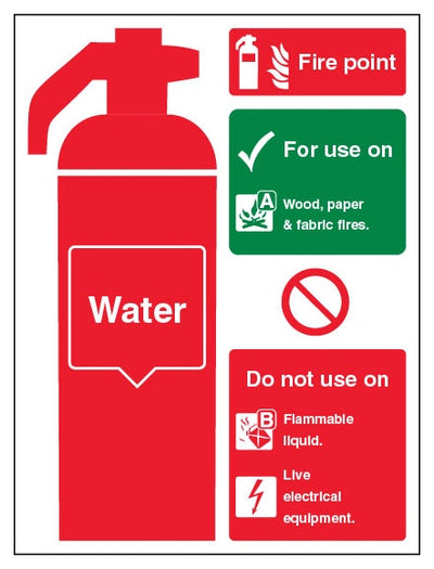 Water Fire Extinguisher Fire Point Portrait