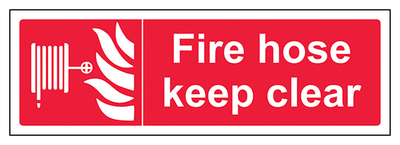 Fire Hose Keep Clear Landscape