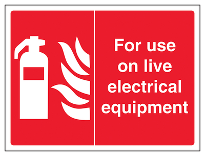 For Use On Live Electrical Equipment Landscape