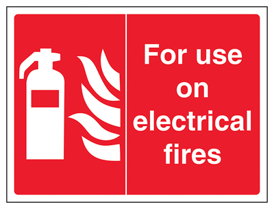 For Use On Electrical Fires Landscape
