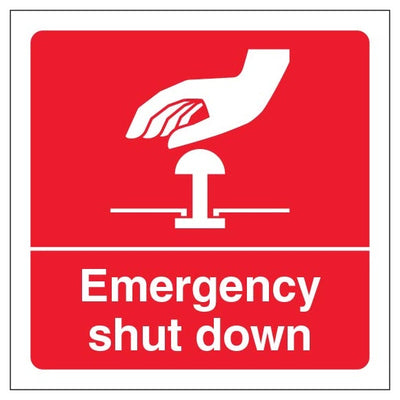 Emergency Shut Down Square
