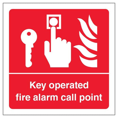 Key Operated Fire Alarm Call Point Square