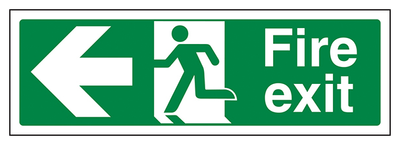 Fire Exit Arrow Left
