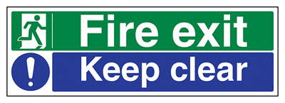 Fire Exit Keep Clear