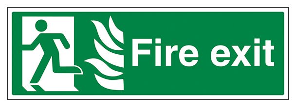 Nhs Fire Exit Man Left