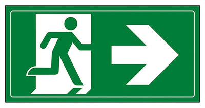 Fire Exit Man Running Right 1