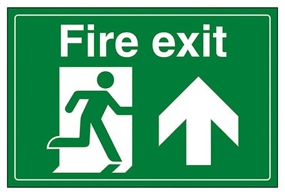 Fire Exit Man Running Up