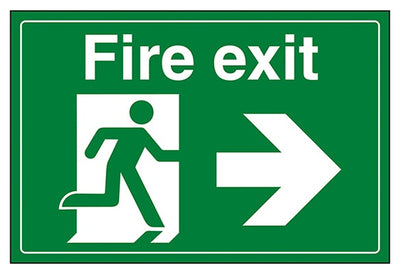 Fire Exit Man Running Right