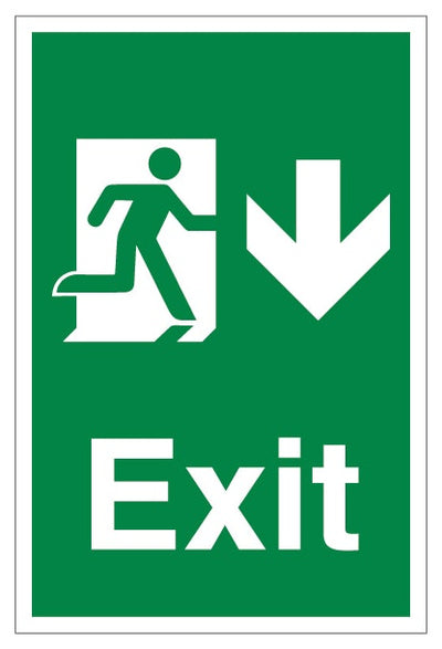 Exit Arrow Down Portrait