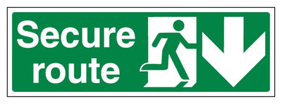 Secure Route Arrow Down