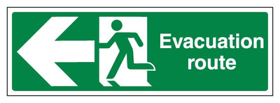 Evacuation Route Arrow Left