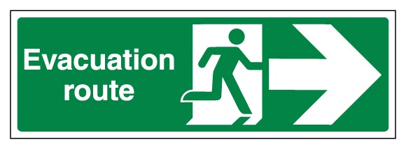 Evacuation Route Arrow Right