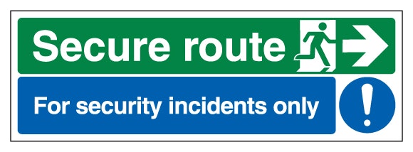 Secure Route Arrow Right Security Incidents Only