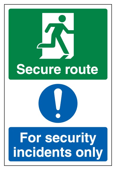 Secure Route Right Security Incidents Only Portrait