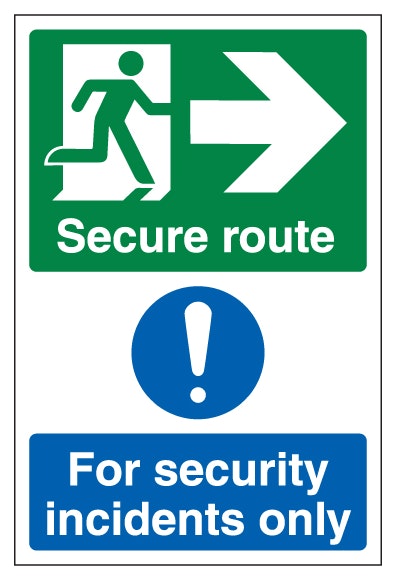 Secure Route Arrow Right Security Incidents Only Portrait