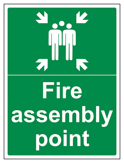 Fire Assembly Point With Family Portrait