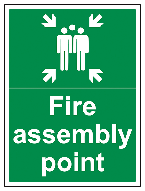 Fire Assembly Point With Family Portrait