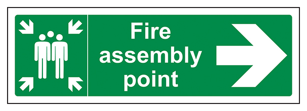 Fire Assembly Point Arrow Right