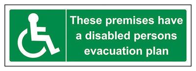 These Premises Have A Disabled Plan Landscape