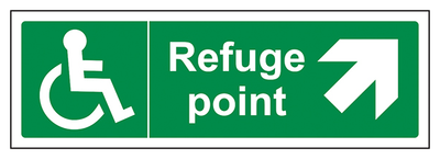 Refuge Point Arrow Up And Right Landscape