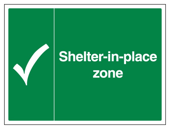 Shelter In Place Zone With Tick