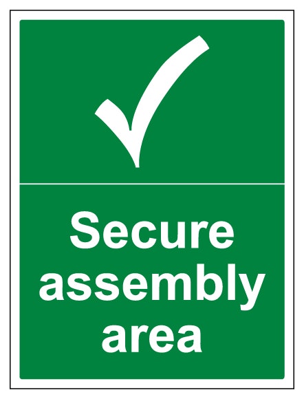 Secure Assembly Area With Tick Portrait