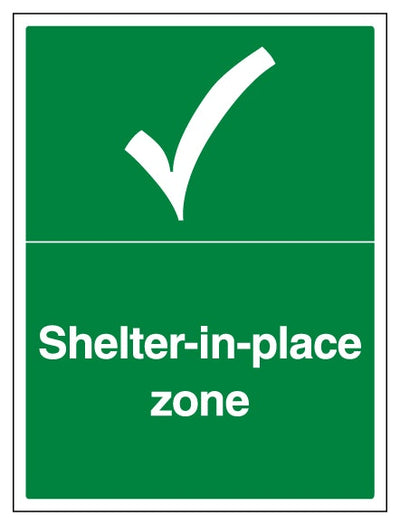 Shelter In Place Zone With Tick Portrait