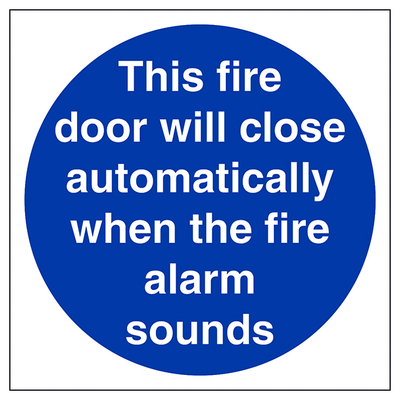 This Fire Door Will Close Automatically