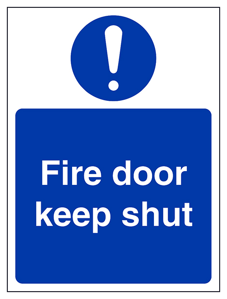 Fire Door Keep Shut Portrait