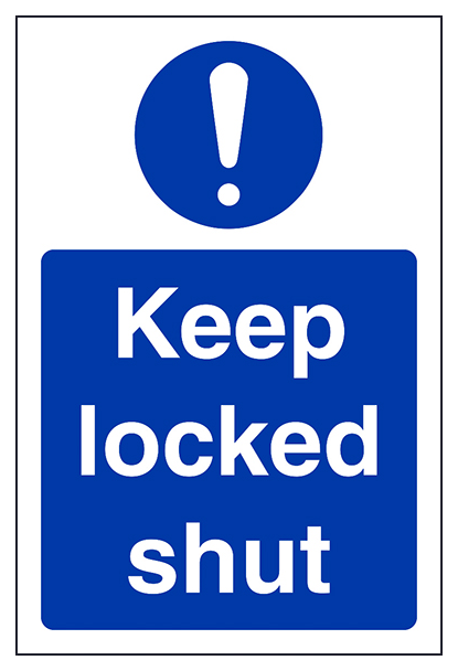 Keep Locked Shut Portrait