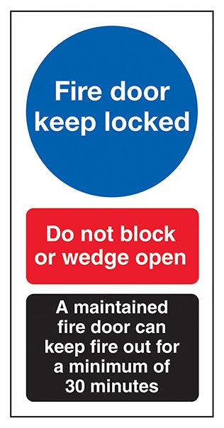 Fire Door Keep Locked Do Not Block A Maintained Door