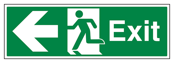 Exit Arrow Left Landscape