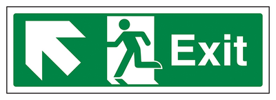 Exit Arrow Up And Left Landscape