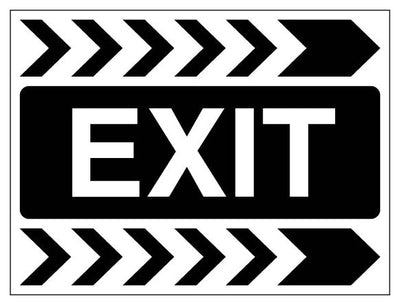 Exit Chevrons Landscape
