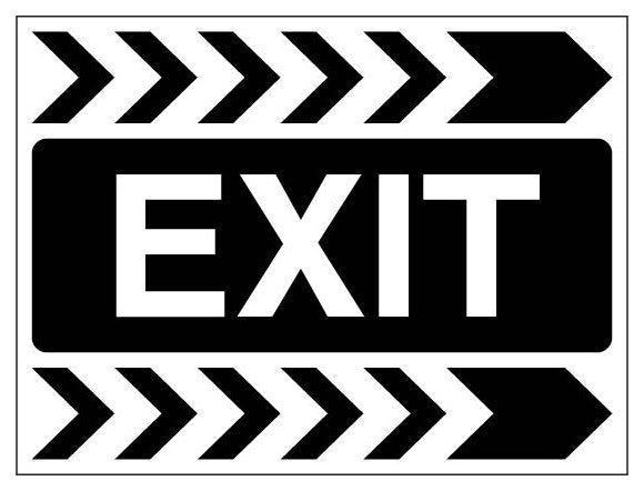 Exit Chevrons Landscape