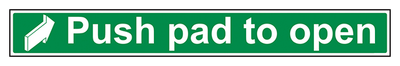 Push Pad To Open Long Landscape