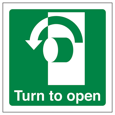 Turn To Open Anti Clockwise Square
