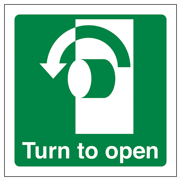 Turn To Open Anti Clockwise Square