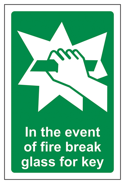 In The Event Of Fire Break Glass For Key