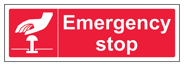 Emergency Stop Red Landscape