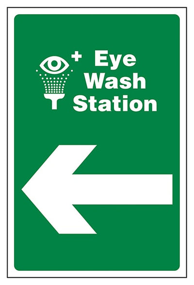 Eye Wash Station Arrow Left