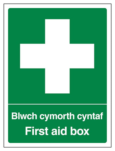 Welsh English First Aid Box Portrait