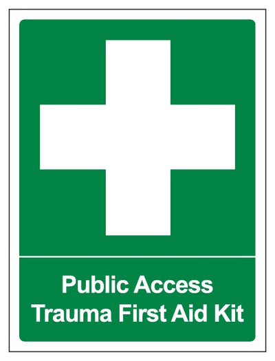 Public Access Trauma First Aid Kit Portrait