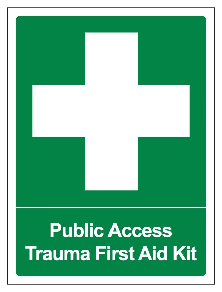 Public Access Trauma First Aid Kit Portrait