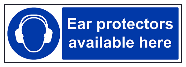 Ear Protection Available Here Landscape