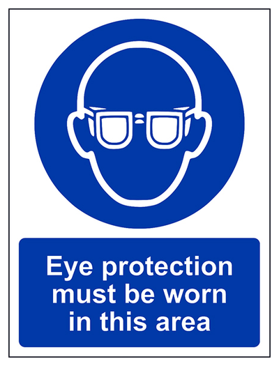 Eye Protection Must Be Worn In This Area Portrait